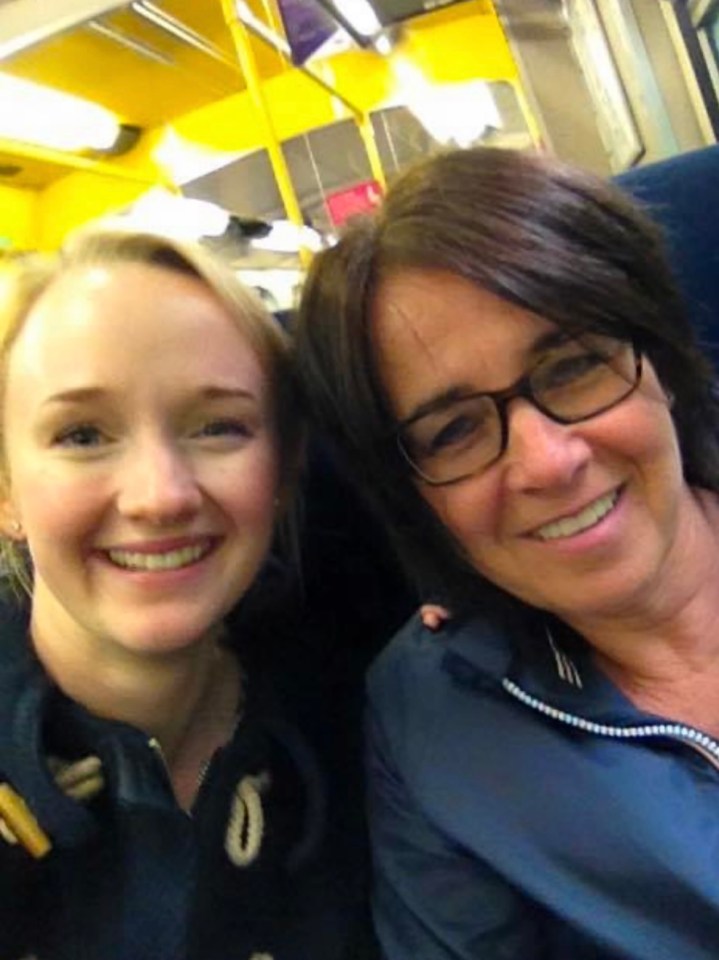 Andrea with her daughter Jessica Brady, who died from cancer aged 27.