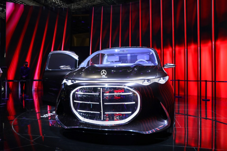 Mercedes-Benz Vision V concept vehicle at Auto Shanghai 2025.