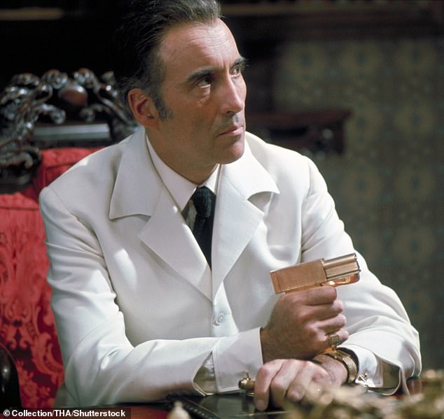 The unusually named boy is the latest to take the moniker of a Bond villain - his brother is named after Scaramanga, pictured, the antagonist in 1974's The Man With The Golden Gun