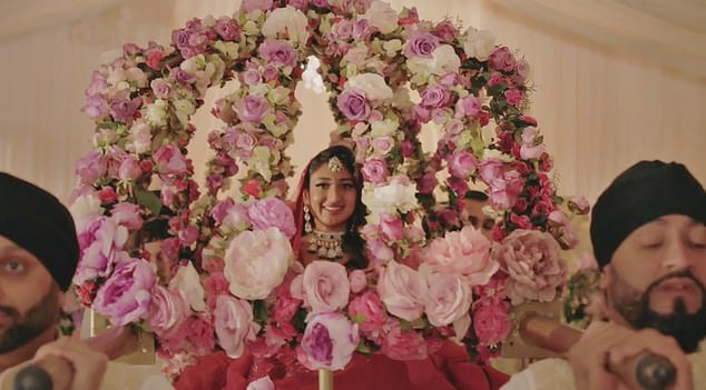 To the surprise of most of the congregation, Nelly was carried down the aisle, hoisted on an Indian Doli by six men at shoulder-height in a traditional procession