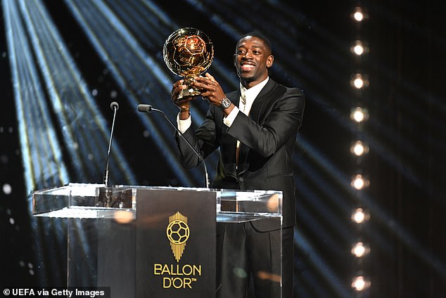 The French star was crowned winner of the Ballon d'Or at a glitzy ceremony in Paris
