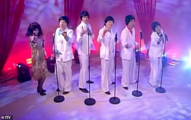 John along with Ben Shephard, Andrew Castle, Penny Smith, Richard Arnold donned wigs and 70s suits while Kate Garraway, dressed as Marie Osmond