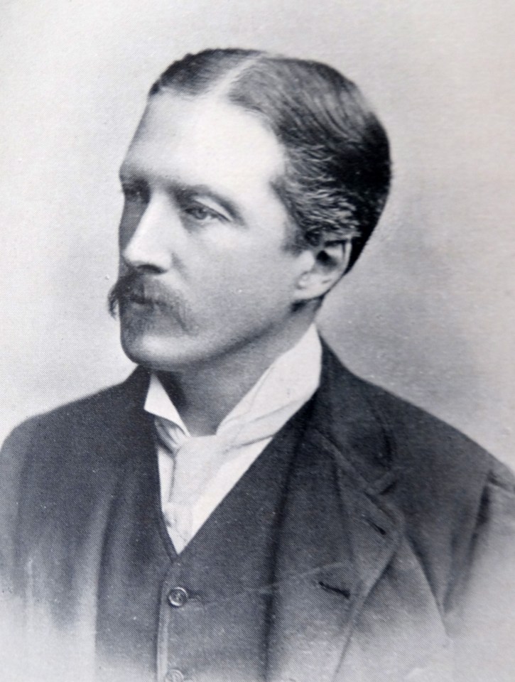 Photographic portrait of Edward Guinness, 1st Earl of Iveagh, an Irish philanthropist and businessman.