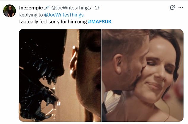 Viewers quickly took to X - formerly known as Twitter - to brand Grace 'dramatic' as many rushed to support Ashley