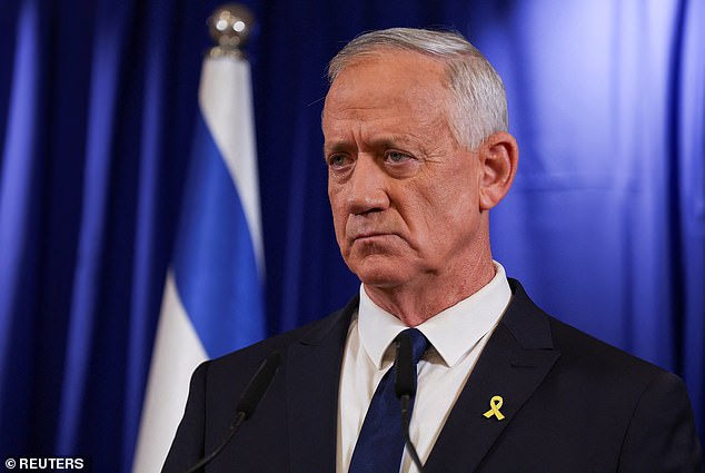 Benny Gantz (pictured) said Sir Keir had a ¿detachment from reality¿