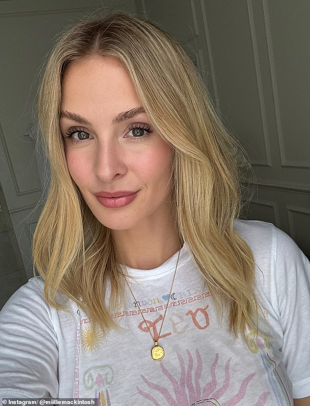 Made In Chelsea star Millie Mackintosh (pictured) said that Meghan sent her an 'abrupt' message, which ended the friendship