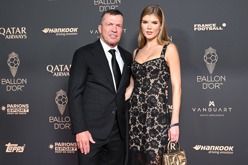 Lothar Matthäus and guest attending the 69th Ballon D'Or Photocall.