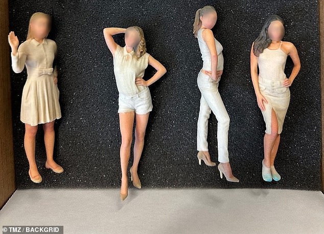 The women who had their photographs taken were then turned into figurines for Epstein's chessboard