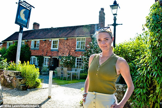 The model, 46, felt the need to close The Half Moon pub in West Sussex for three days after her staff were treated appallingly