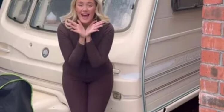 My nan bought me a 25-year-old caravan for £1.9k but it looked & smelt old - now it's super glam with Home Bargains buys