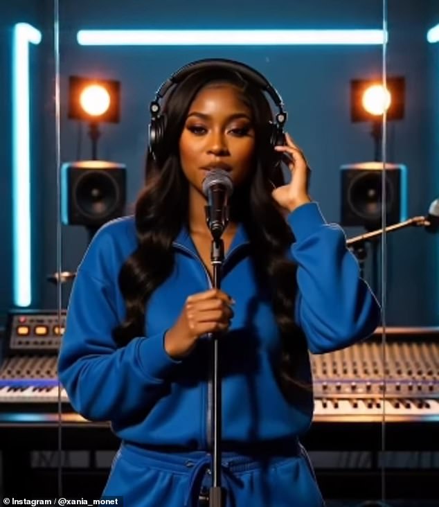Xania Monet is the brainchild of Mississippi-bred poet Talisha Jones who created the long-haired, sultry-voiced singer using artificial intelligence to convert her poetry to songs