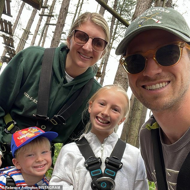 The former competitive swimmer already shares son Albie, two, with husband Andy Parsons as well as daughter Summer, eight, from her previous marriage with ex-husband Harry Needs