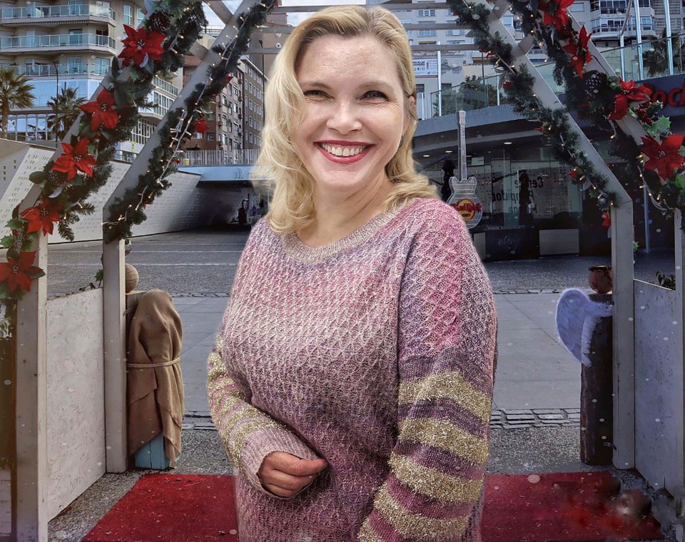 Oliver Pugh's Russian grandmother Angela (Anzhela) Nikolenko in Spain.