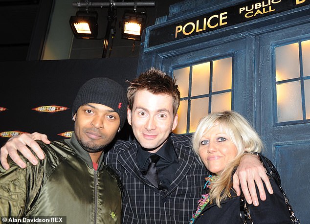 Clarke is known for his role in Doctor Who as Mickey. He is pictured here alongside actors Camille Coduri  Jackie Tyler and David Tennant