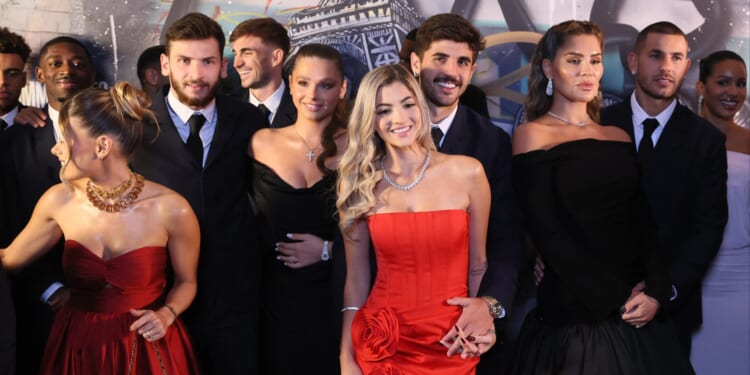 PSG Wags steal show as Ballon d'Or winner Ousmane Dembele and team-mates arrive at glitzy gala