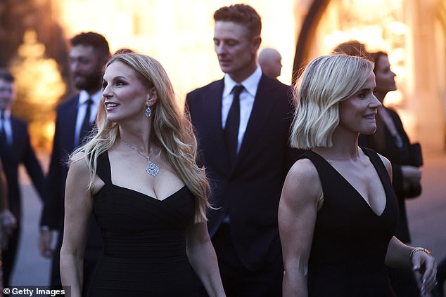 Kate Rose, wife of Justin Rose of Team Europe, looks on as she makes her entrance