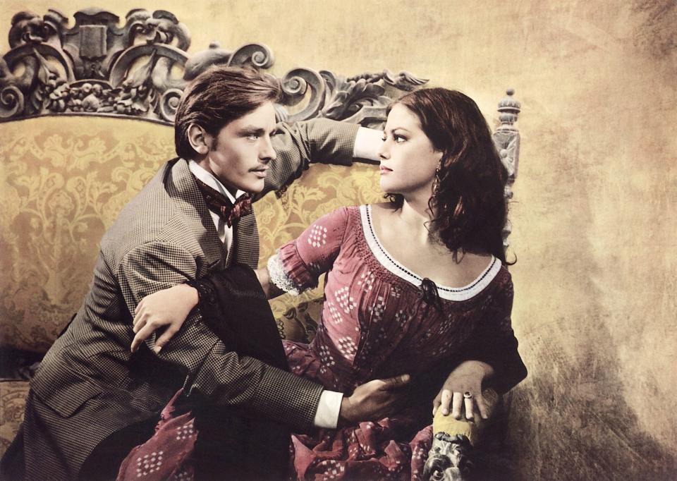 Alain Delon and Claudia Cardinale in "The Leopard" (1963)