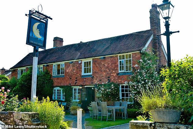 The model-turned-publican has owned the ale house for eight years and can often be seen behind the bar