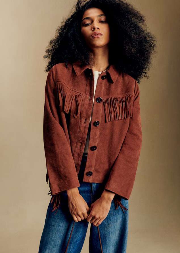 Or give suede a new season twist by choosing some boho fringed details from the Sezane label