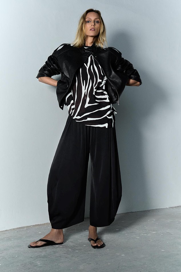 Bomber jackets are also very much in and this leather one from Zara has been very popular