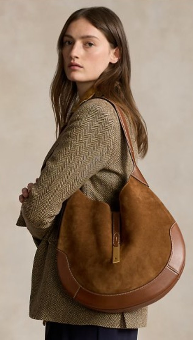 This Ralph Lauren half-moon bag, which also comes in black, gives off old-money eloquence