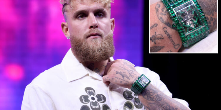 Jake Paul shows off insane $5MILLION watch and reveals staggering purse for Gervonta Davis exhibition fight