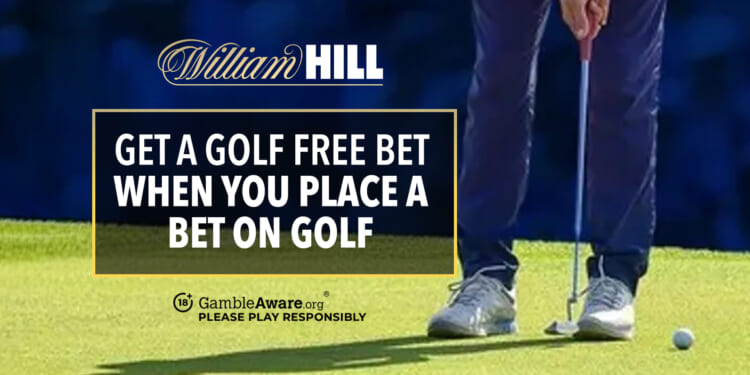 Get a Ryder Cup free bet when you bet on golf with William Hill