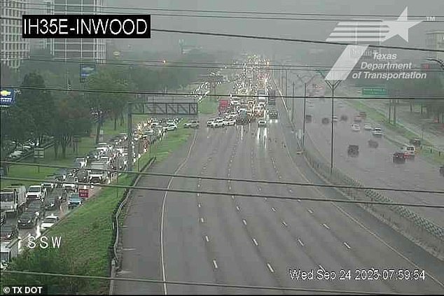 15129363 Three injured after 'SNIPER' opens fire at Dallas ICE facilityIH35E @ Inwood