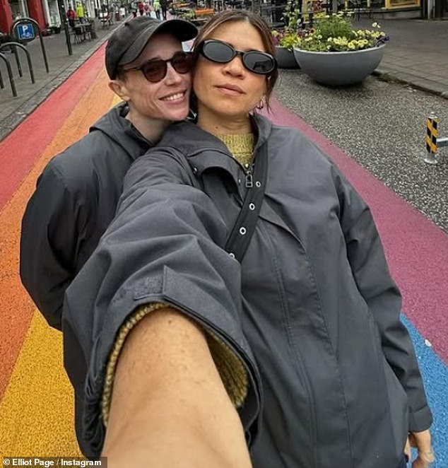 Elliot first confirmed his romance with Julia back in June when he posted a photo of them cuddling up on a rainbow-painted street