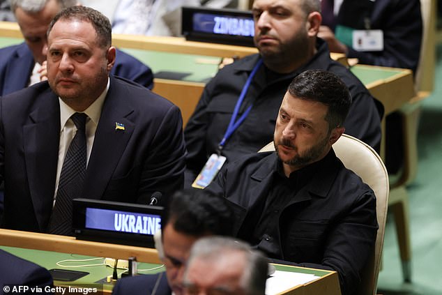 Ukrainian President Volodymyr Zelensky frown during President Donald Trump's address to the UN 'suggested intense, concerned listening,' Judi James said. The leaders later had a meeting that went better than their Oval Office showdown in late February