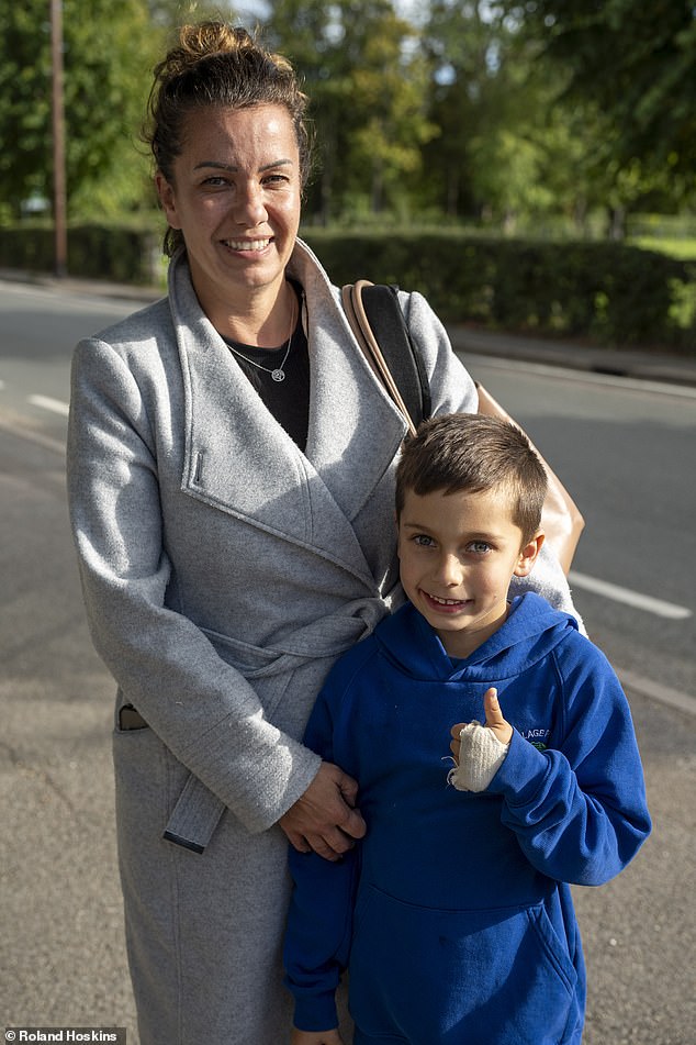 Jenny Rendall, 46, (pictured with her son Jesse) said she was against it - but could see the advantages of extra holidays