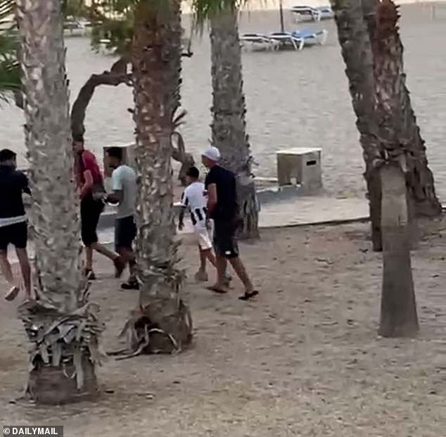 Beforehand, the men grabbed cash and a mobile phone from a 'handler', Joseph said, who was waiting on the shore when the small boat docked up
