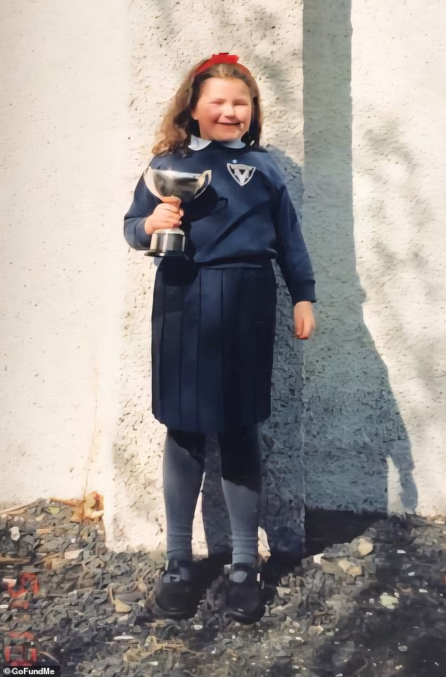 A photo of Ms Bunyan when she was younger, which was shared on the GoFundMe page raising funds to transport her body back to the UK