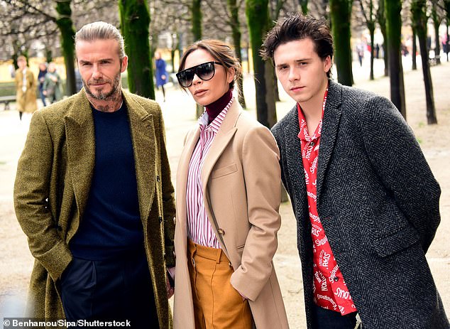 Beckham told the Daily Mail in response to reports about his family feud: 'There's always going to be people saying negative things but I have a very supportive wife. Me and her, we just do our thing, we just keep our heads down and work. And we're happy'