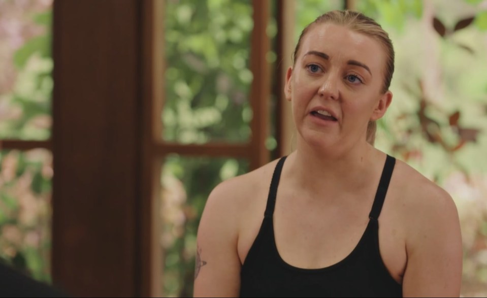 Sarah from MAFS UK speaking to her groom, Dean.