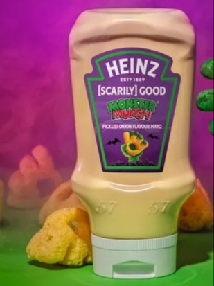 Heinz Monster Munch Pickled Onion Flavour Mayo bottle.