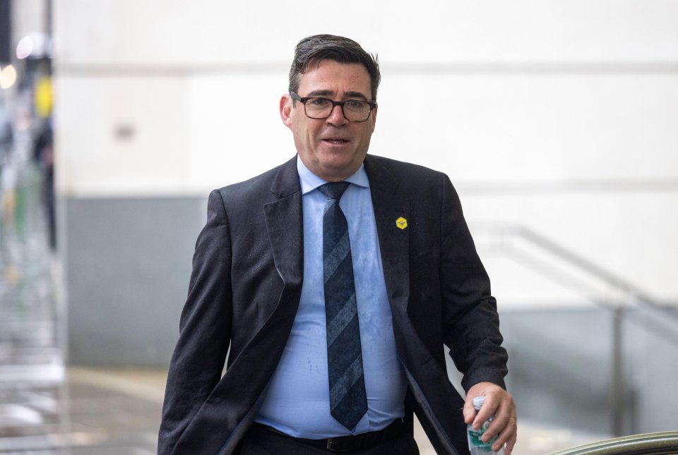 Andy Burnham, Mayor of Greater Manchester, arriving for the International Investment Summit.