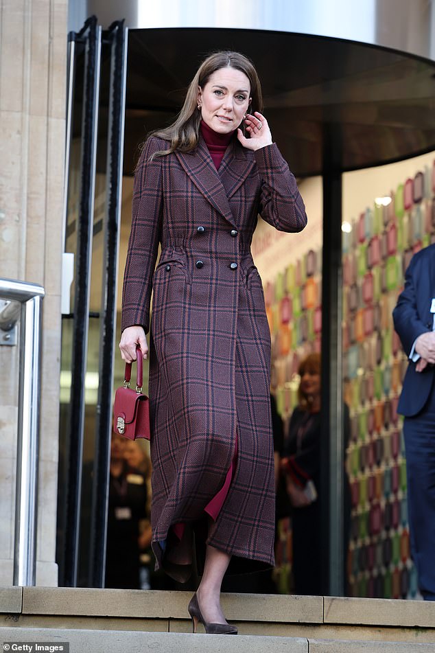 The Princess owns a Blazé Milano coat, which she debuted on Christmas Day in 2021 and has repeated a number of times since