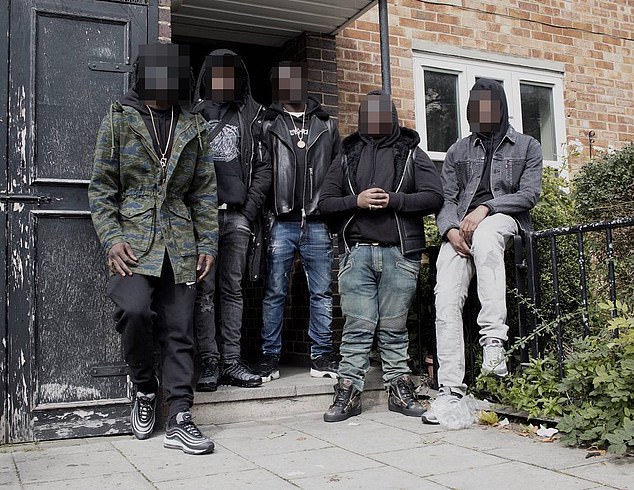 Pictured: The 67 mob of which feared gangster Chris 'Mad Itch' Kaba was a senior member
