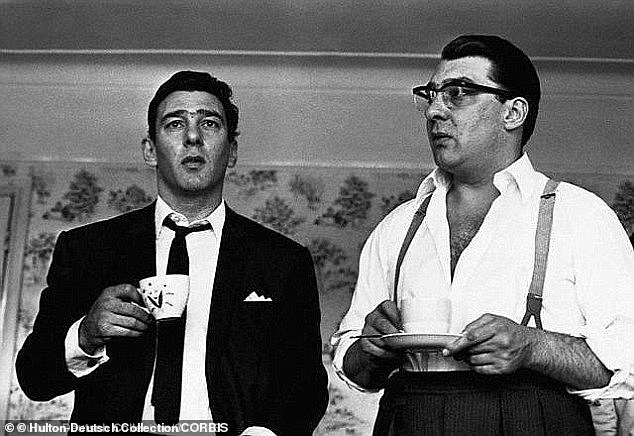 Identical twins Reggie (left) and Ronnie Kray ran The Firm in the 1950s and 60s