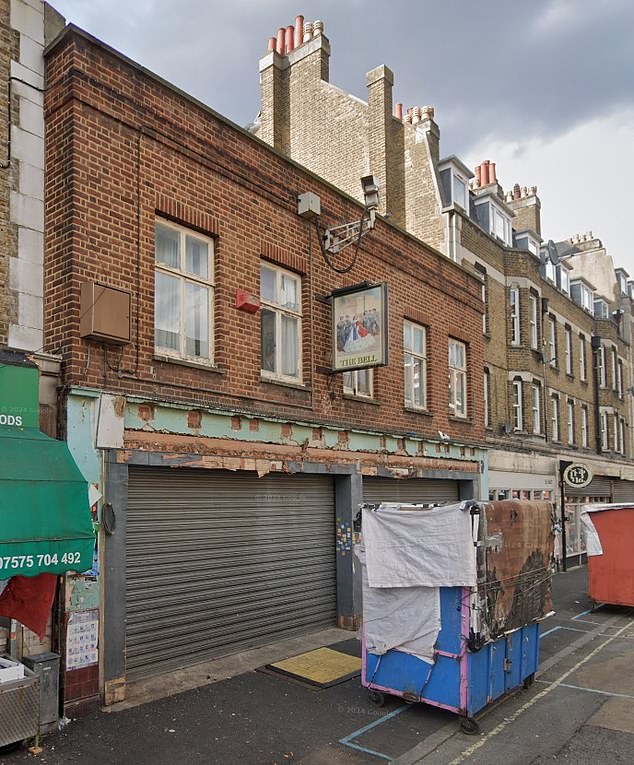 The Bell Pub (pictured) in south London was the scene of a gangland murder in the early 1990s