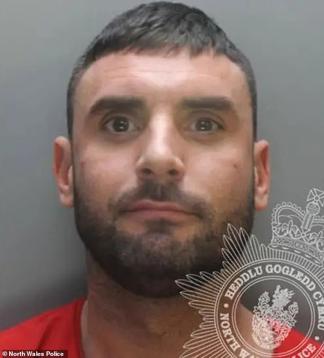 Welsh gangster Aled Gray, 35, (pictured) ran a multi-million pound drugs racket out of The Boston Arms and the Dublin Packet in Holyhead, Wales