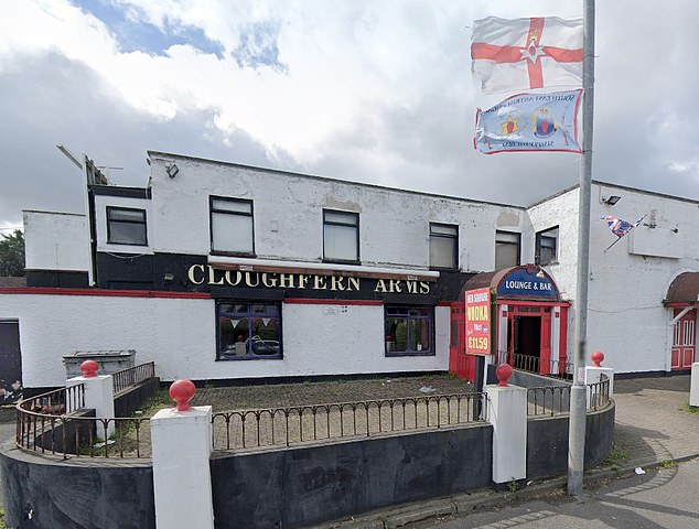 Last year, three Belfast pubs - the Eastway Social Club in Rathcoole, known as The Alpha, the Cloughfern Arms (pictured) and the Greenisland Working Men's Social Club - were raided by police from the Paramilitary Crime Task Force