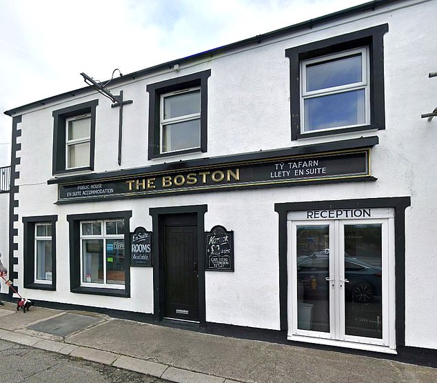 It was only when North Wales Police were called to the Boston Arms (pictured) over an unrelated issue that his empire started to unravel