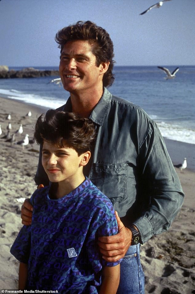 Jackson starred as Mitch Buchannon's (David Hasselhoff) son Hobie during the beloved series and the pair are still close to this day