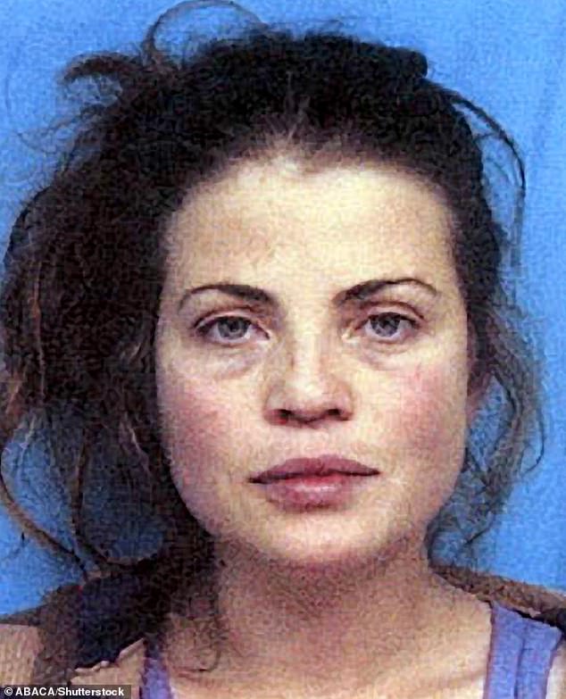 Bleeth was arrested in 2001, after she drove her car off the highway. In November 2001, she pleaded guilty to possessing less than 25 grams of cocaine and to driving while impaired and was sentenced to two years of probation (pictured in her mugshot)