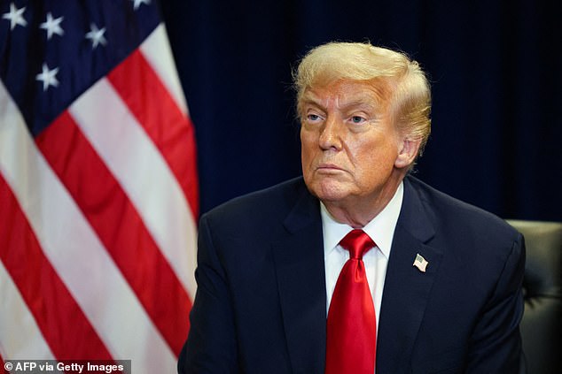 The ABC host responded to Trump's (pictured) lengthy Truth Social post that went live shortly after his show finished taping last night, where he suggested he might sue ABC for a second time over Kimmel's return