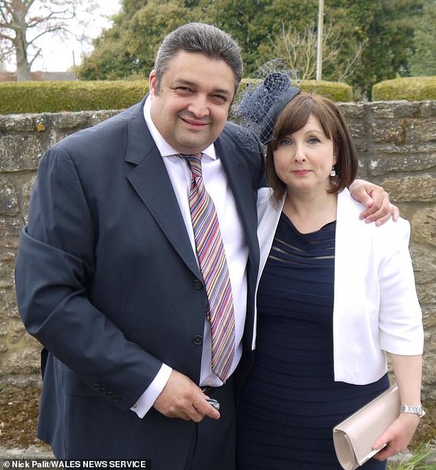 The couple pictured before the incident, which severely injured them and wrecked their property