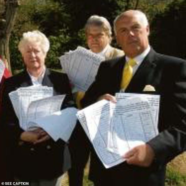 Harold Shearing, 79, (right) and wife Susan (left) are suing neighbour Michael Smedley for £362,000 after a blaze in 2023 gutted their home of 16 years in Frinton on Sea, Essex