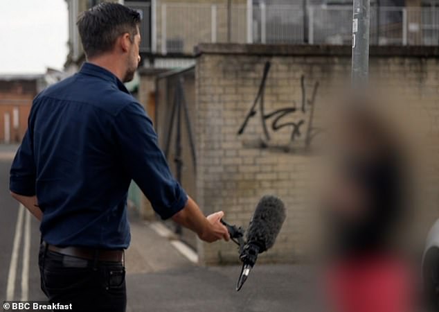 One of the girls is seen speaking to BBC reporter, during which she admitted threatening people and hitting people